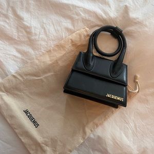 JACQUEMUS Le Chiquito Noeud leather shoulder bag